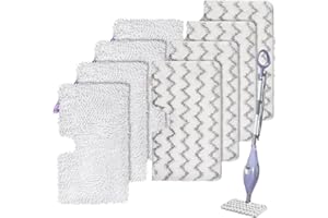 Sgizoku S3501 S3601 Steam Mop Replacement Pads for Shark S3501 S3601 S3550 S3801 S3901 S3601D S3801CO S3901D S3455K S2902 SE450 Steam and Scrub Pocket Mop Steamer Pads (4 Scrub Pads + 4 Soft Pads)