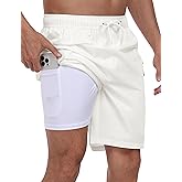 MoFiz Men's Swim Trunks 9" Quick Dry Mens Broad Beach Shorts Stretch Mens Swim Shorts