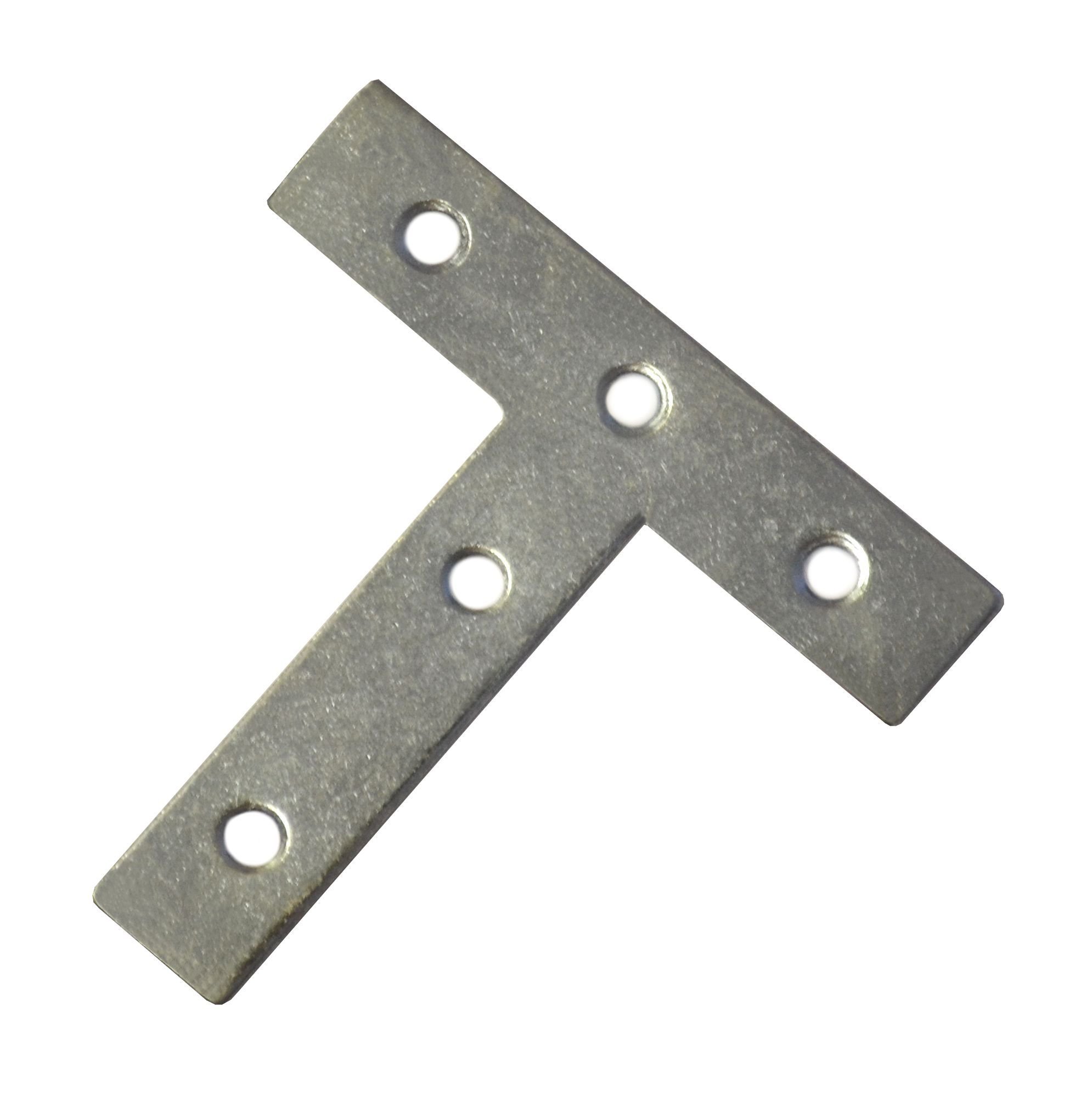 Tee Plates, 75mm, Zinc Plated Pack of 2