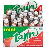 Tajin Cl&aacute;sico Seasoning, Mini Display Pack of 40 Portable Bottles, Authentic Mexican Chili Lime Spice Blend for Fruit, Snacks, Tacos, and Cocktails, Zesty Flavor Enhancer, 0.35 oz (Pack of 1)