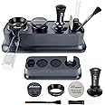 7 Pack Espresso Tamper Station&Coffee Distributor Tamper&Espresso WDT Stirrer&Coffee Tamping&Brush&Coffee Dosing Funnel&Espresso Puck Screen, Multipurpose Tools for Bar Home Office (51 mm)