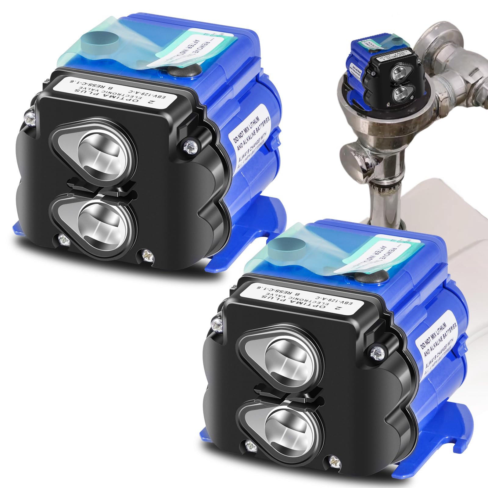 Photo 1 of (2 Pack) EBV-129-A-C Electronic Control Module 1.28 & 1.6 GPF for Sloan Optima G2 & ECOS Sensor Water Closet Flushometers, Replacement for Sloan AXF770 3325450 Flush Valve Sensor Module