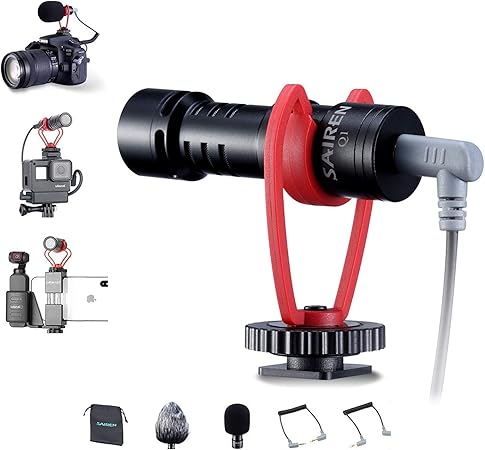 Amazon Ulanzi Vm Q1 ビデオライト カメラマイク 外付けマイク 一眼レフマイク 外部マイク 集音 スマホマイク 電池不要 携帯マイク 一眼レフ 指向性コンデンサーマイク D Slr 録音用マイク Iphone12 11 Gopro Hero9 8 Dji Osmo Pocket1 2 Vlog Youtube に対応 外