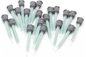 INFINITEADHERE Epoxy Adhesive Mixing Nozzle Tips for 1:1 Ratio, 20 Pieces, 1.7 oz/50 ml