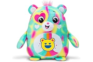 Care Bears Squishy 10" Plush Good Vibes Bear - Soft Huggable Squishy Material! – Good for Girls and Boys, Employees, Collectors, Ages 4+