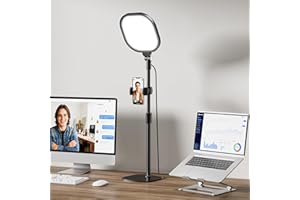 LitONES Desktop Video Conference Light for Zoom Meeting, Computer, Laptop, Work from Home with Nature Soft Light, Adjustable 