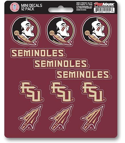 WinCraft Florida State Seminoles Die-Cut Sticker Sheet – 5x7 Inch Decal, NCAA, Free Shipping