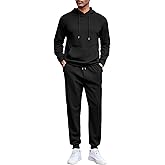 COOFANDY Men's Tracksuits 2 Pieces Waffle Hoodies Sweatsuit Sets Sports Jogging Suit Set