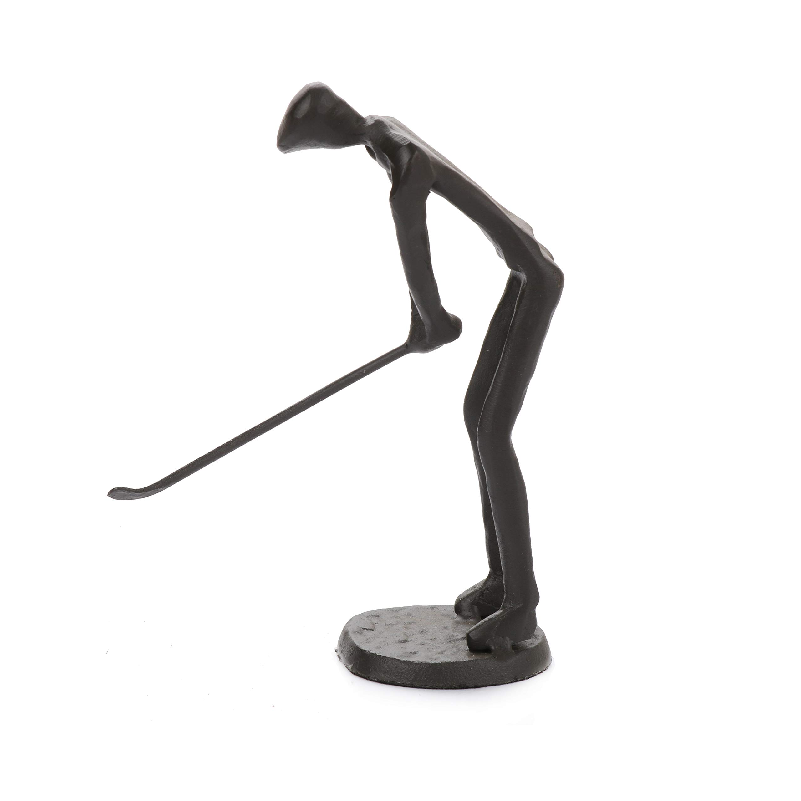 Pristine Golf Figurine - Cast Iron Golfer Statue - Golf Gifts for Dad