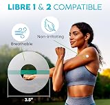 Adamson Freestyle Libre 2 Covers Waterproof 45 Pack Transparent Skin-Friendly view 2