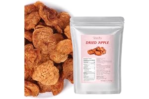 Ternio Deliciously Chewy（Non-Crispy）Dried Apples - 14.21 oz (400 g) - No Sugar Added, No Additives Apple Chips, Dried Fruit | Healthy Snack.