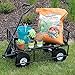 Sunnydaze Utility Steel Garden Cart, Outdoor Lawn Wagon with Removable Sides, Heavy-Duty 400 Pound Capacity, Black