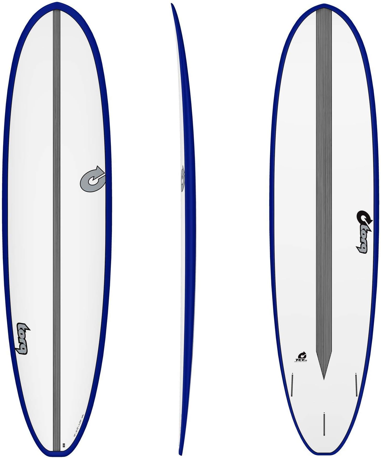 TORQ Epoxy TET 7.8 VP Surfboard Fun Carbon Blue High Volume