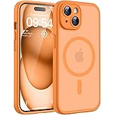 TOCOL Magnetic for iPhone 15 Case, Upgraded Full Camera Protection, Compatible with Magsafe, 15FT Drop Protection, Translucen