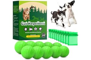 apohen Cat Repellent Outdoor to Keep Cats Away, Natural Peppermint Oil Cat Deterrent Outdoor and Indoor, Keep Cats Out of Yard Permanently, Protect Your Yard and Furniture (10 Count (Pack of 1))