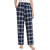 Latuza Women's Petite Cotton Lounge Pants Flannel Pajama Pants with Pockets