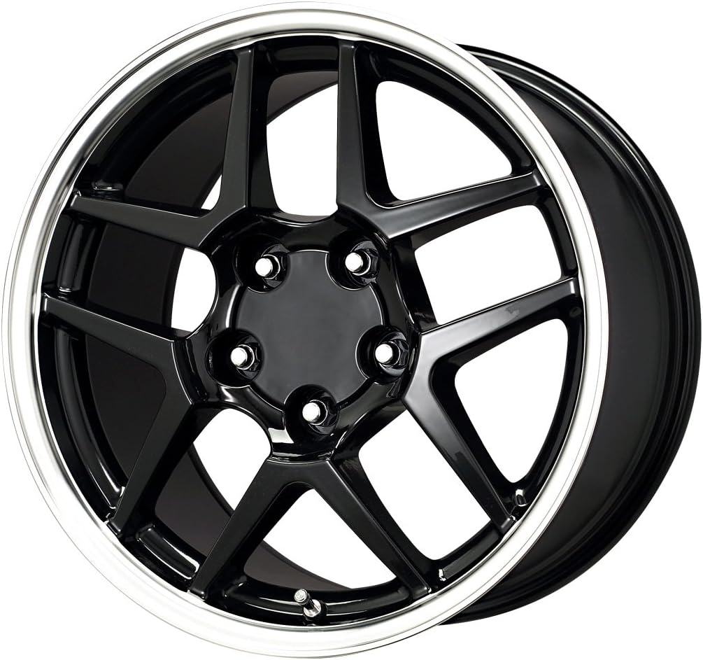 Amazon.com: Replica Alloys Black Machined Wheel (17x9.5"/5x120.65mm