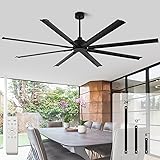 RIENAZA 96 Inch Industrial Ceiling Fans without