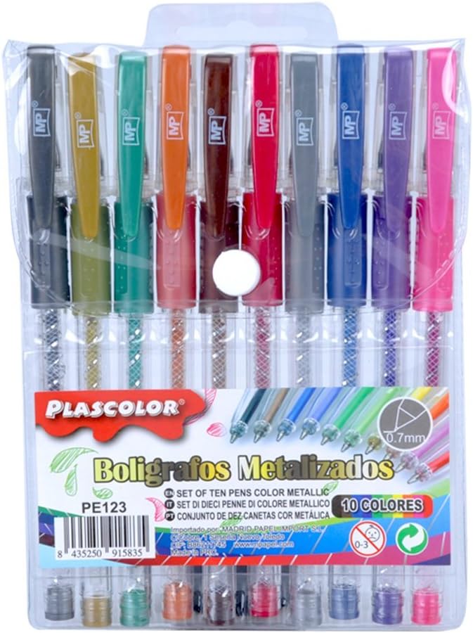 PlascolorPE123 – Pack of 10 Pack of 10 Boligrafos