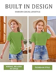Girls Short Sleeve T Shirts Kids Summer Tops