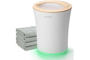 Lagute Towel Warmer for Bathroom, 3-Level Timer, Warning Alarm & RGB Light, Auto Shut-Off, 20L Heating Bucket Fits up to 40 '' x 70'' Towels, Warm Beige