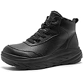 Women's Orthopedic Diabetic Winter Boots: Wide Toe Box Comfortable Arch Support Plantar Fasciitis Dress Leather Oxfords Walking Shoes, Casual Warm Snow Mid Ankle Boots for Neuropathy and Foot Pain