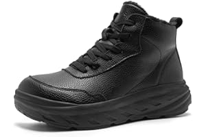 ORTHOCOMFOOT Women's Orthopedic Diabetic Winter Boots: Wide Toe Box Comfortable Arch Support Plantar Fasciitis Dress Leather Oxfords Walking Shoes, Casual Warm Snow Mid Ankle Boots for Neuropathy and Foot Pain