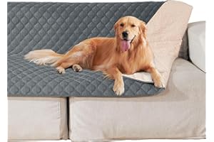 Roilpet Waterproof Dog Bed Cover Blanket Non Slip Couch Cover for Pets Small Dog Cat Kids Children Sofa Furniture Protector(54"×82", Dark Grey)