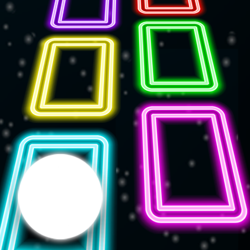 Neon Tiles Space Hop Ad-Free