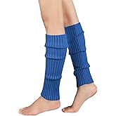 American Trends Leg Warmers for Women Girls 80s Ribbed Leg Warmer for Neon Party Knitted Fall Winter Sports Socks