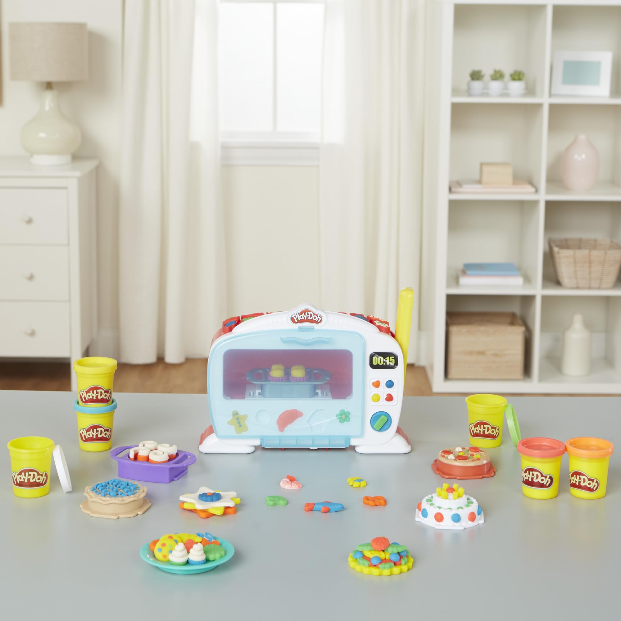 Play-Doh Kitchen Creations Magical Oven Play Food Set for Kids 3 Years and Up with Lights, Sounds, and 6 Colors (Amazon Exclusive)