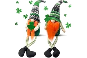 TEEKER St Patricks Day Decorations - St Patricks Day Decor - Leprechaun Doll, Irish, St Patricks Day Plush Gnomes Decorations for Home - Green St. Patricks Day Ornament Table Centerpiece - Irish gifts