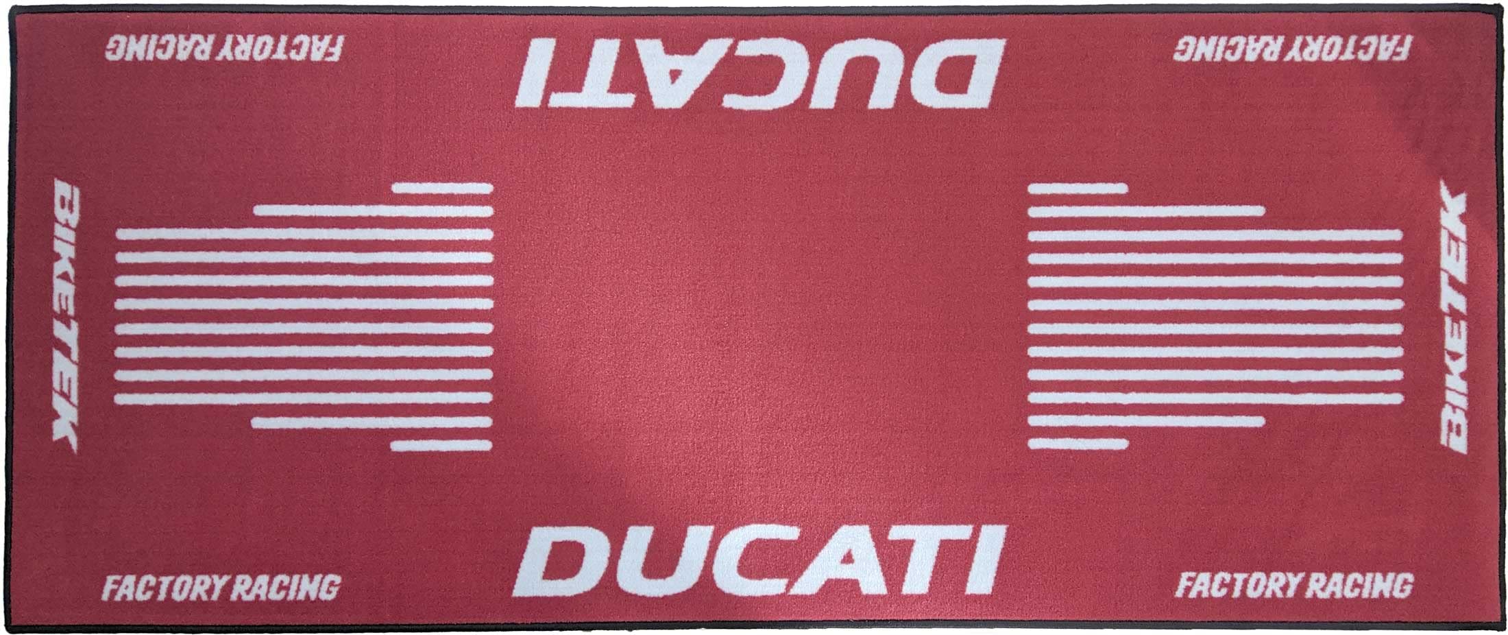 BikeTek Motorcycle Race Garage Mat Suitable For Ducati