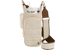 WanderFull® Original HydroBag® HANDLE™ Zipper Slot for Handle, Hands-Free Crossbody Water Bottle Holder & Tumbler Accessories