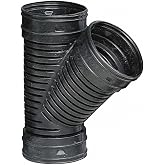 Advanced Drainage Systems 10"L Corrugated Drain Wye, 4" Pipe Dia.
