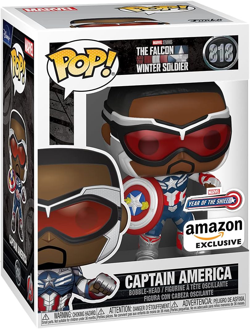 Funko POP! Marvel Year Of the Shield, Captain Falcon America, the Falcon and the Winter Soldier, Amazon Exclusive - Image 3