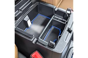 TACOBRO Center Console Organizer Compatible with Jeep Wrangler JL and JLU 2018-2023 2024 Accessories, Gladiator JT Truck 2020 2021 2022 2023 Insert Tray Armrest Storage Box (Not for JK/JKU), Blue