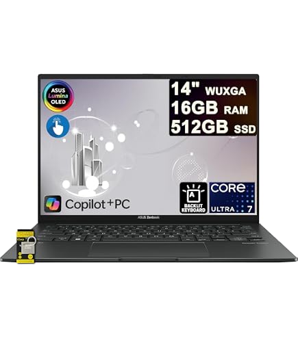 Amazon.com: ASUS Zenbook 14” OLED Touchscreen Laptop, AMD Ryzen 5