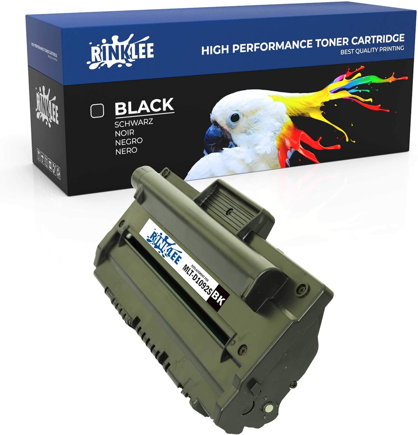 RINKLEE MLT-D1092S Toner Cartridge Compatible with Samsung SCX-4300, 1 BLACK, 1 BLACK