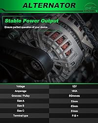 SZKAIDAG Upgraded Alternator for:-Chrysler Town and