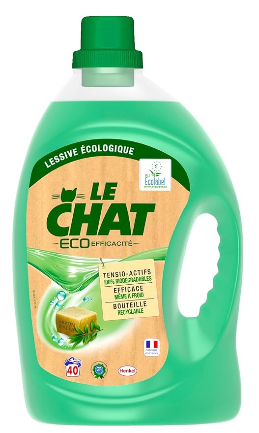 The Cat ecoefficacité Ecological Laundry Detergent Liquid 3 litres/Bottle 40 Washes Amazon