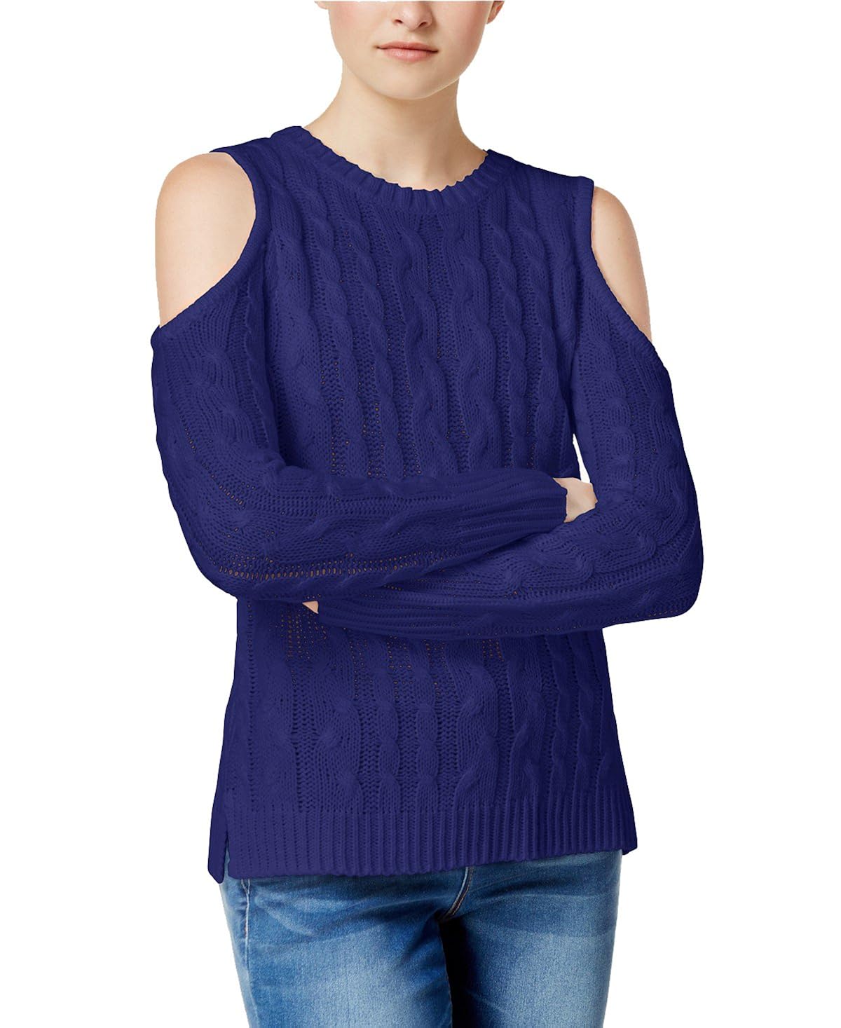 Hippie Rose Womens Juniors Cable Knit 