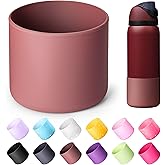 Diumepo Silicone Water Bottle Boot for Owala 32 oz, Anti-Slip Protective Sleeve for Owala Twist &amp; FreeSip &amp; Flip Stainless Steel Water Bottle, Boot Bottom Base for Owala (Reddish Brown)