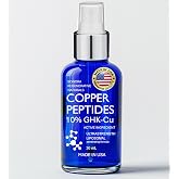 Copper Peptides for Hair Growth - Ultrastrong 10% Copper Peptide Active Ingredient - 99% Purity GHK-Cu Copper Peptide for Hair - Liposomal for Maximum Absorption - MADE IN USA