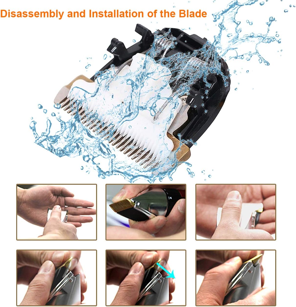 oneisall Dog Shaver Clippers Low Noise Rechargeable Cordless Electric Quiet Hair Clippers Set for Dog Cat