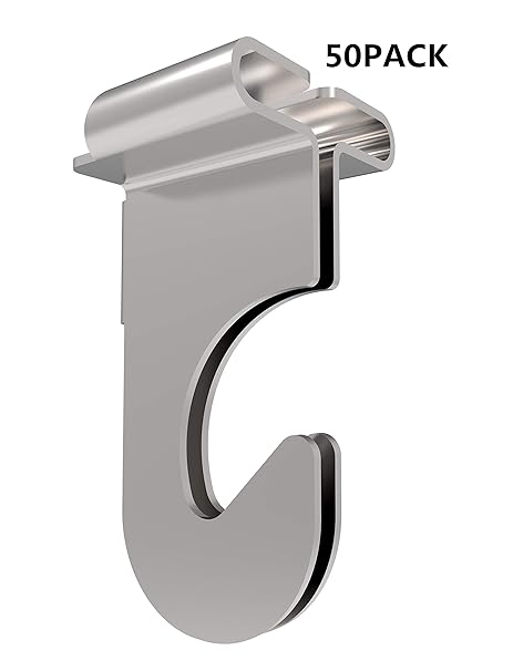 T Bar Squeeze Hangers Clips For Office Ceiling Hooks 50 Pack