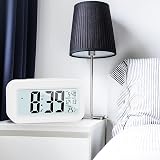 Hiseeyo Digital Alarm Clock 4.3" LED Display Battery Powered Large Numbers view 2