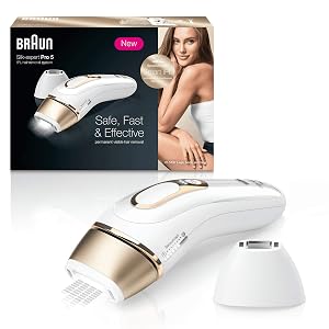 Braun Silk·Expert Pro 5 PL5137 Depiladora Luz Pulsada IPL Última Generación, Depilación Permanente, Cabezal Precisión, Cara y Cuerpo, Apta para Hombre