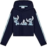 Disney Stitch Hoodie for Girls and Teens Comfy Cropped Top Cute Clothes for Kids