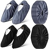 iplusmile Fleece Shoe Covers Non Slip Reusable Washable Shoe Covers for Indoors Adults Boot Footwear Protection 12X4.13In